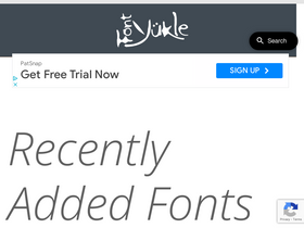 'fontyukle.net' screenshot