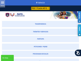 'pasto.gov.co' screenshot