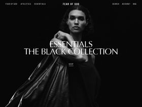 Fearofgod website screenshot