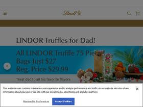 'lindtusa.com' screenshot