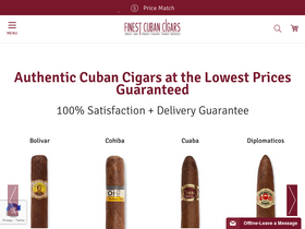 'finestcubancigars.com' screenshot