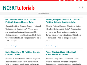 'ncerttutorials.com' screenshot