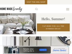 'homemadelovely.com' screenshot