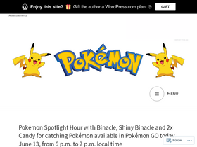 'pokemonblog.com' screenshot