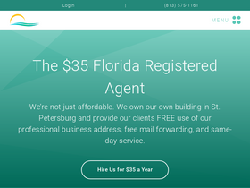 'floridaregisteredagent.com' screenshot