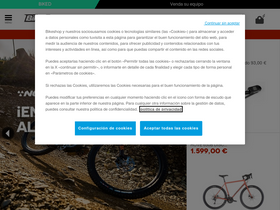 'bikeshop.es' screenshot