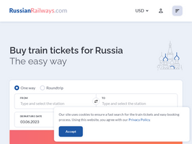 'russianrailways.com' screenshot