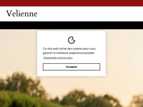 Velienne homepage screenshot
