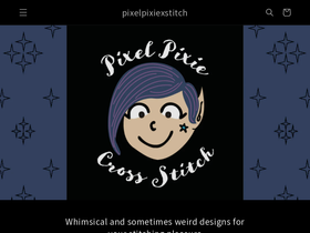pixelpixiexstitch.com homepage screenshot