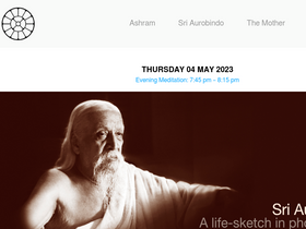 'sriaurobindoashram.org' screenshot