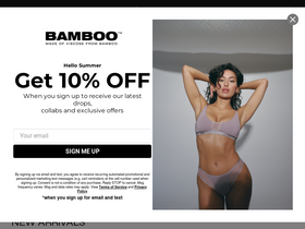 'bamboounderwear.com' screenshot