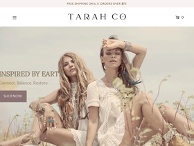 shoptarahco.com homepage screenshot