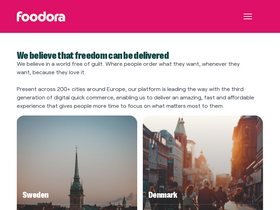 'foodora.com' screenshot