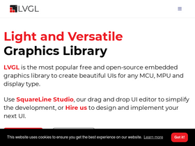 'lvgl.io' screenshot