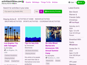 'activitieschildren.com' screenshot