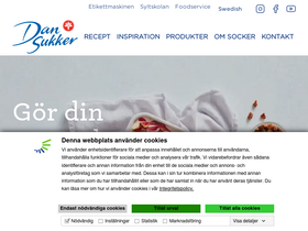 'dansukker.se' screenshot