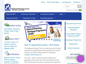 'nht.gov.jm' screenshot