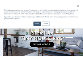 'minttinyhousecompany.com' screenshot