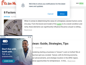 'yeahhub.com' screenshot