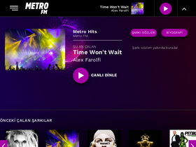 'metrofm.com.tr' screenshot