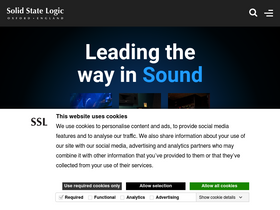 'solidstatelogic.com' screenshot