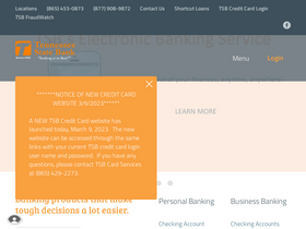 'tnstatebank.com' screenshot