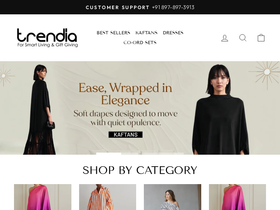 trendia.in homepage screenshot