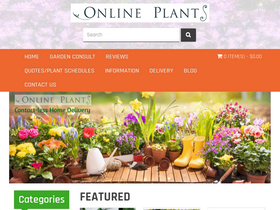 'onlineplants.com.au' screenshot