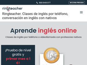 'ringteacher.com' screenshot