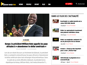 'beninwebtv.com' screenshot