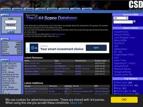 'csdb.dk' screenshot