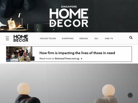 'homeanddecor.com.sg' screenshot