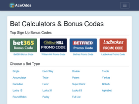 'aceodds.com' screenshot