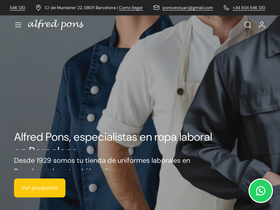 alfredpons.com homepage screenshot