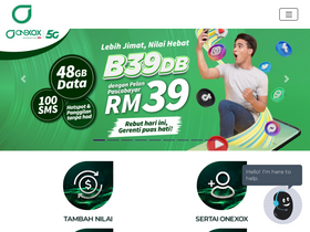 'onexox.my' screenshot