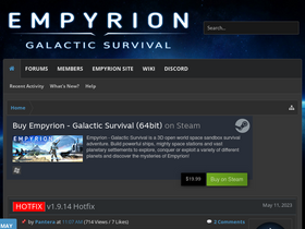 'empyriononline.com' screenshot