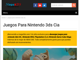 'mega3ds.com' screenshot