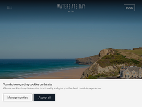 'watergatebay.co.uk' screenshot