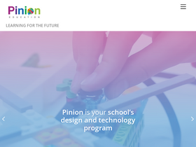 'pinion.education' screenshot