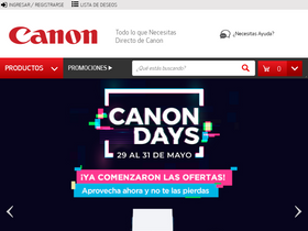 'canontiendaonline.cl' screenshot