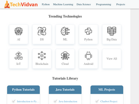 'techvidvan.com' screenshot