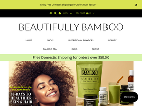 beautifullybamboo.com homepage screenshot