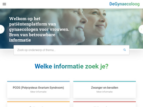 'degynaecoloog.nl' screenshot