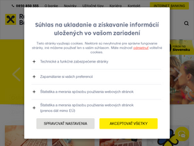 'raiffeisen.sk' screenshot