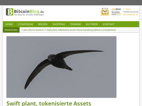 'bitcoinblog.de' screenshot