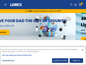 'lorex.com' screenshot