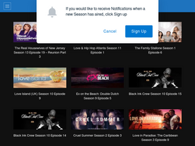 'tv2me.net' screenshot