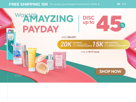 'wardahbeauty.com' screenshot