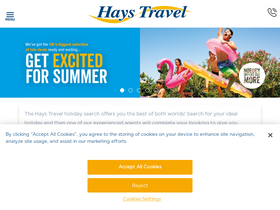 'haystravel.co.uk' screenshot