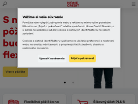 'homecredit.sk' screenshot